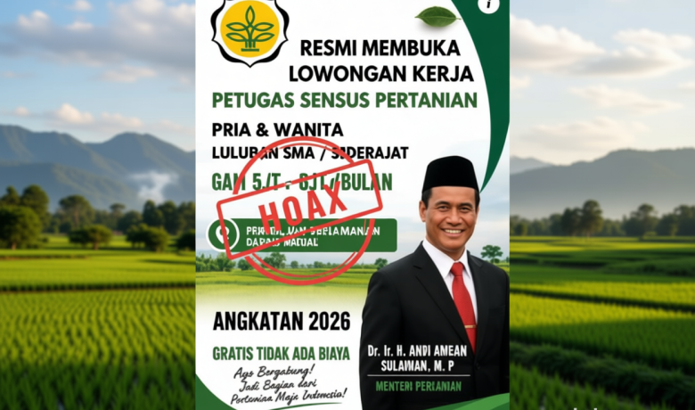 Important News: Kementan: Hati-hati Hoaks Rekrutmen Petugas Sensus Pertanian 2026