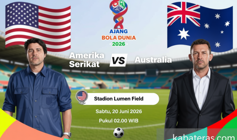 Historic Moment: Susunan Pemain AS vs Australia: Pochettino dan Popovic Bidik Kemenangan