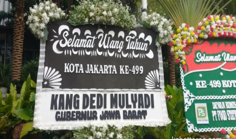 Ketua DPRD Tanggapi KDM Kirim Karangan Bunga Warna Hitam saat HUT DKI