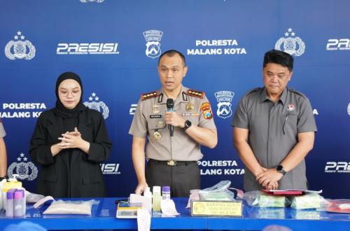 Polresta Malang Kota Tangkap Dua Kurir Sabu 3,2 Kg dan Ekstasi Jaringan Lintas Daerah