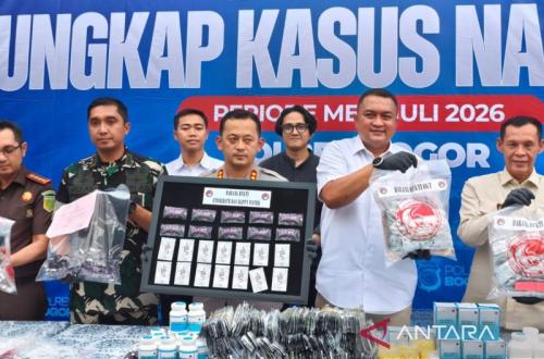 Polres Bogor Sita 3 Kg Sabu dan 1 Juta Butir Obat Ilegal – 95 Tersangka Dibekuk