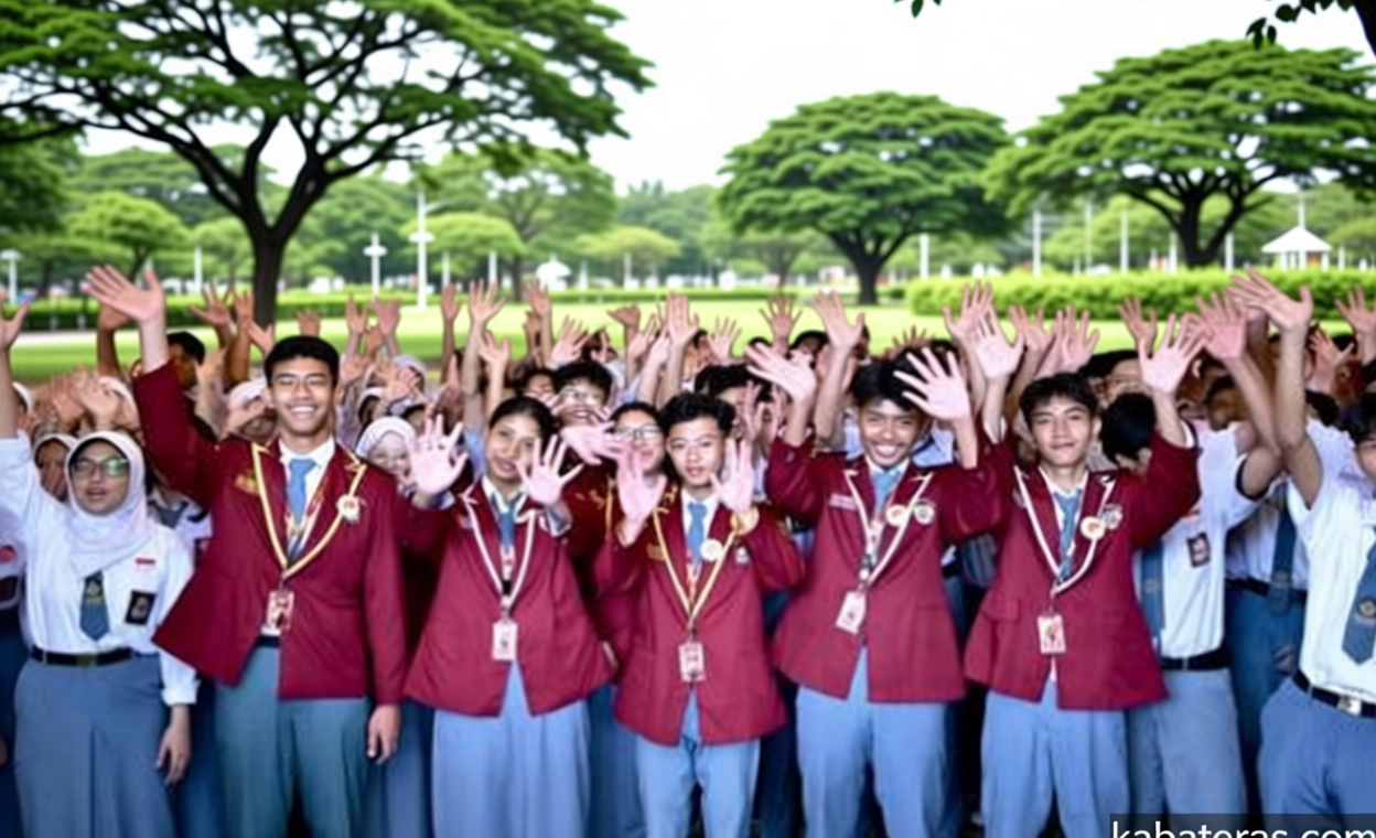 Ratusan Pelajar SMAN 55 Jakarta Ikuti Program Istana untuk Anak Sekolah di Hari Anak Nasional