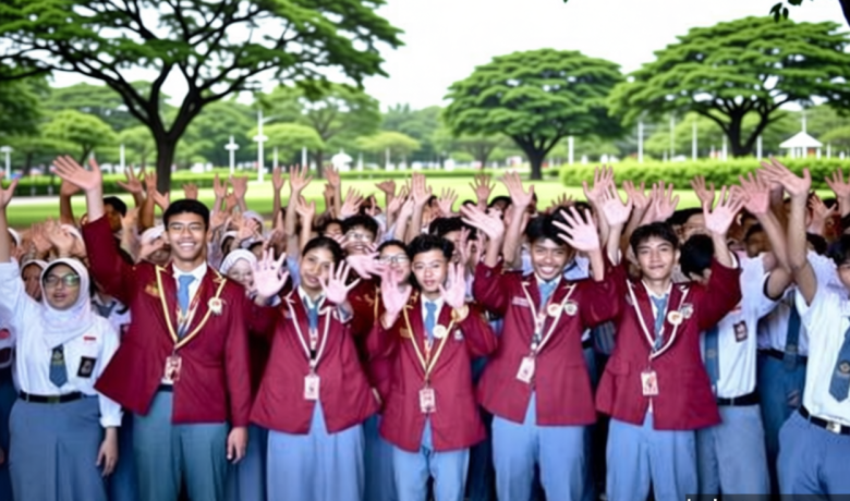 Ratusan Pelajar SMAN 55 Jakarta Ikuti Program Istana untuk Anak Sekolah di Hari Anak Nasional
