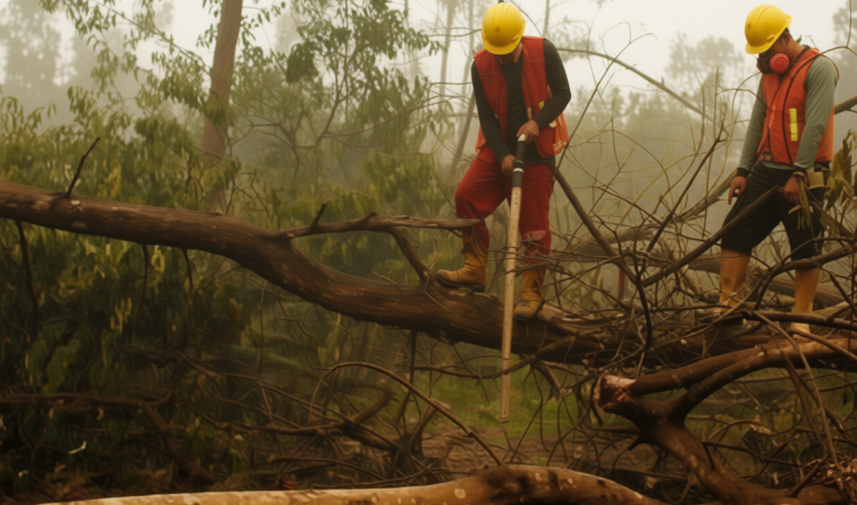 Hutan Gunung Paseban Kutawaringin Kabupaten Bandung Terbakar