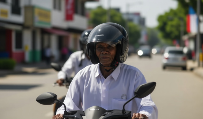 Senyum Imam Desa di Aceh Utara Terima Bantuan Motor Operasional