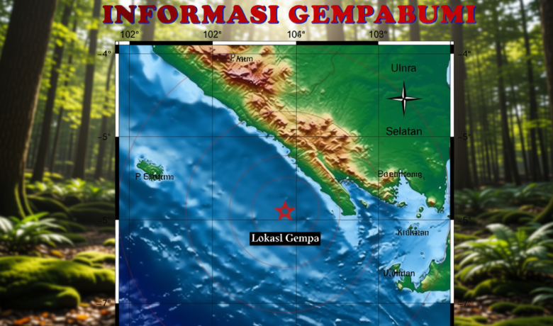 Gempa Magnitudo 4,7 Guncang Perairan Pesisir Barat Lampung Dini Hari