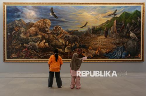 Lewat Lukisan, SBY dan Seniman Jerman Sampaikan Pesan Perdamaian