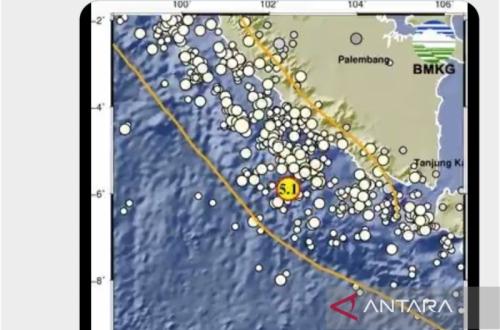 Gempa M 5,1 Guncang Enggano Bengkulu, BMKG: Tidak Berpotensi Tsunami