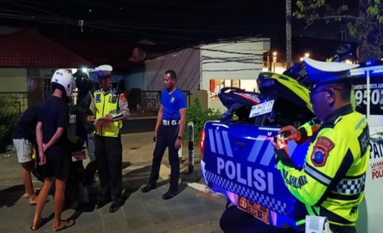 Satlantas Banjarmasin Tindak 20 Pelanggar Lalin untuk Tekan Aksi Balap Liar