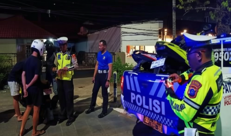 Satlantas Banjarmasin Tindak 20 Pelanggar Lalin untuk Tekan Aksi Balap Liar
