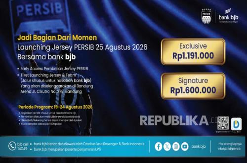 bank bjb Buka Early Access Jersey PERSIB 2026/2027, Nasabah Bisa Dapat Akses Eksklusif